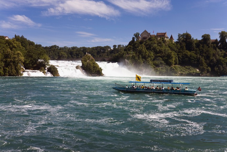 Tourist boat ride in Switzerland